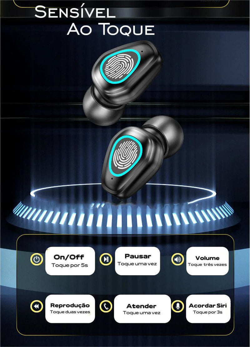 SmartPods Pro™ Fone Bluetooth À Prova D’água - CASAZINE