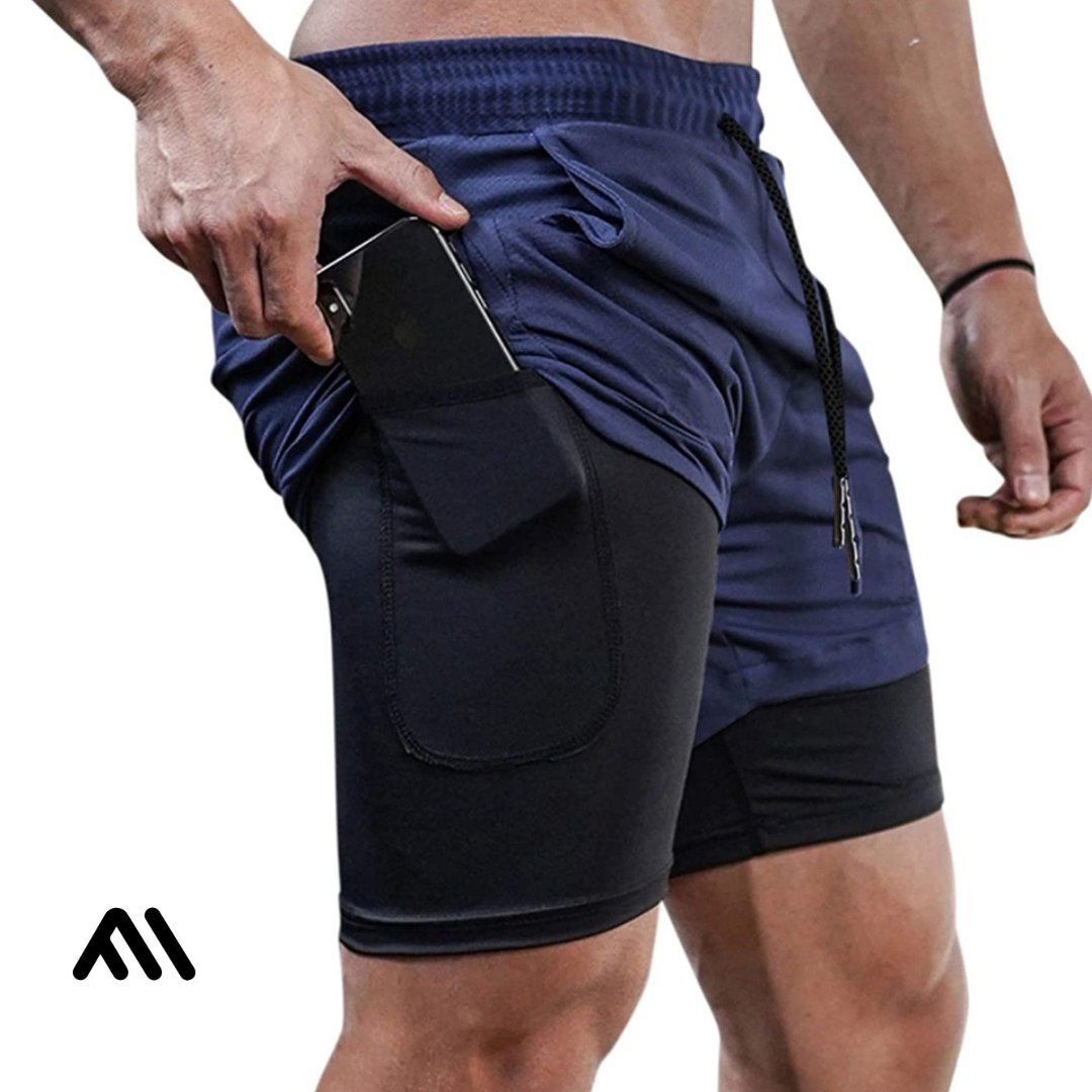 Shorts Comfort-Fit de Compressão