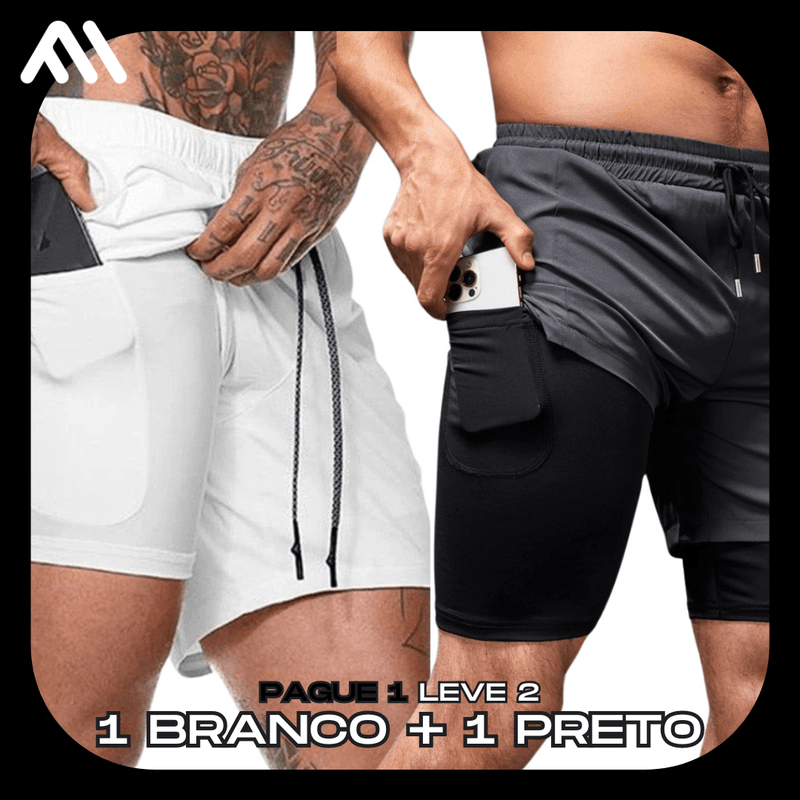 Shorts Comfort Fit™ de Compressão - PAGUE 1 LEVE 2 - VILAZO