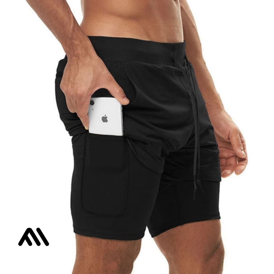 Shorts Comfort-Fit de Compressão