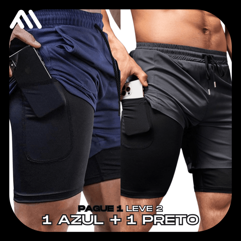 Shorts Comfort Fit™ de Compressão - PAGUE 1 LEVE 2 - VILAZO