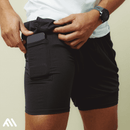 Shorts Comfort-Fit de Compressão - COMPRE 1 LEVE 2