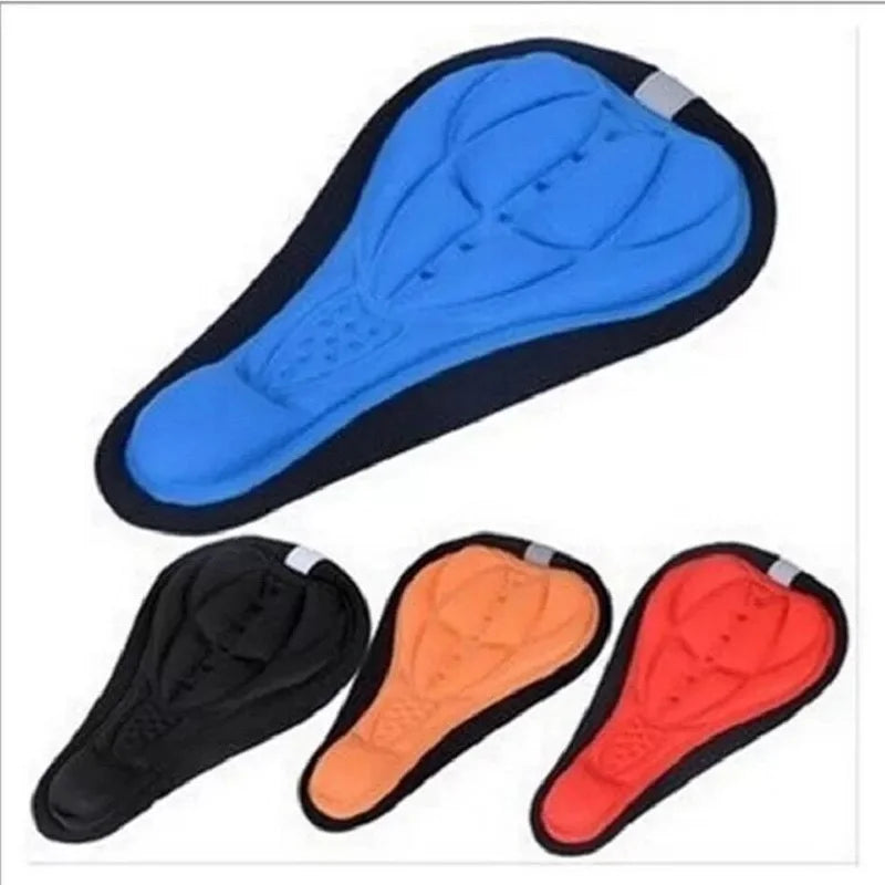 Mountain Bike 3D Saddle Cover Thick Breathable Super Soft Bicycle Seat Cushion Silicone Sponge Gel Bike Seat Bicycle Accessories