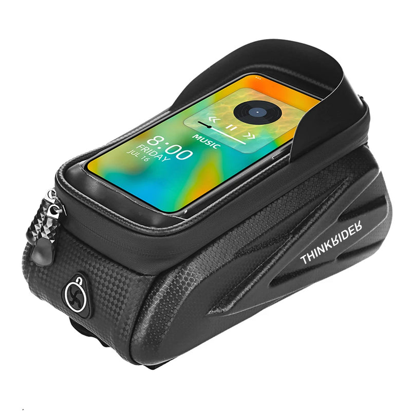 ThinkRider Bike Bag 2L Frame Front Tube Cycling Bag Bicycle Waterproof Phone Case Holder 7 Inches Touchscreen Bag Accessories