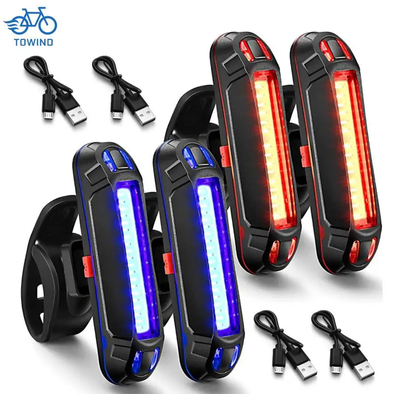 Luz Traseira Para Bike-  A prova D'água - Recarregável