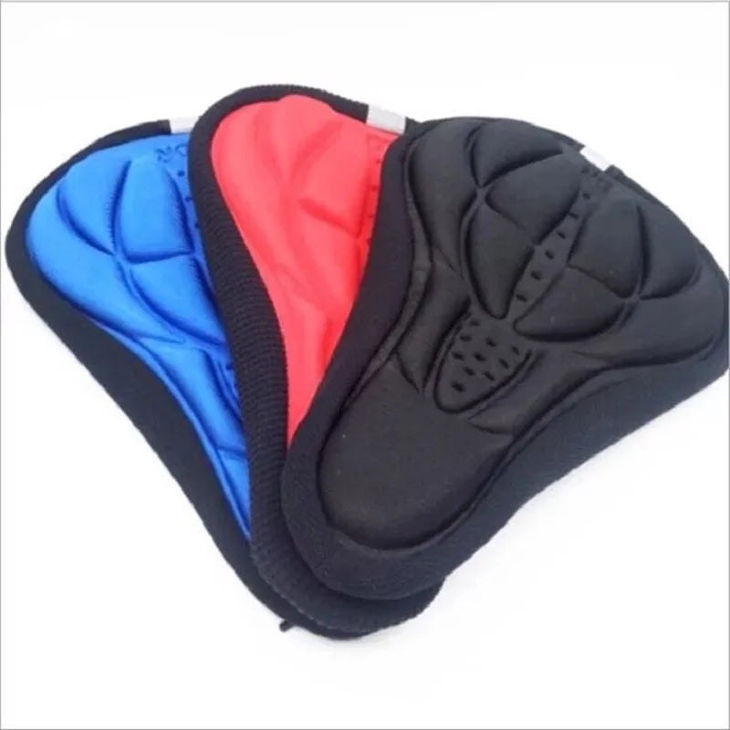 Mountain Bike 3D Saddle Cover Thick Breathable Super Soft Bicycle Seat Cushion Silicone Sponge Gel Bike Seat Bicycle Accessories