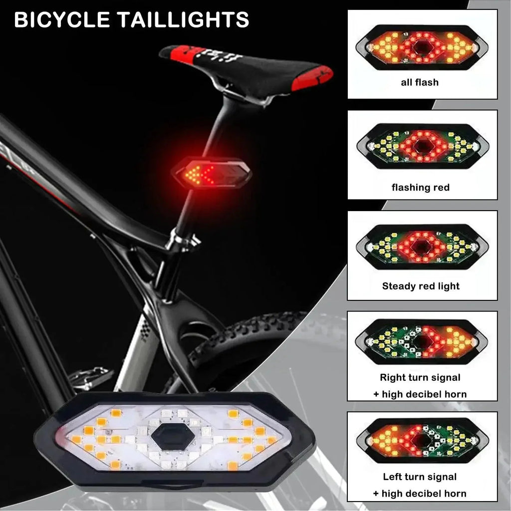 Sinalização para Bicicleta - Seta, Pisca Alerta e Som