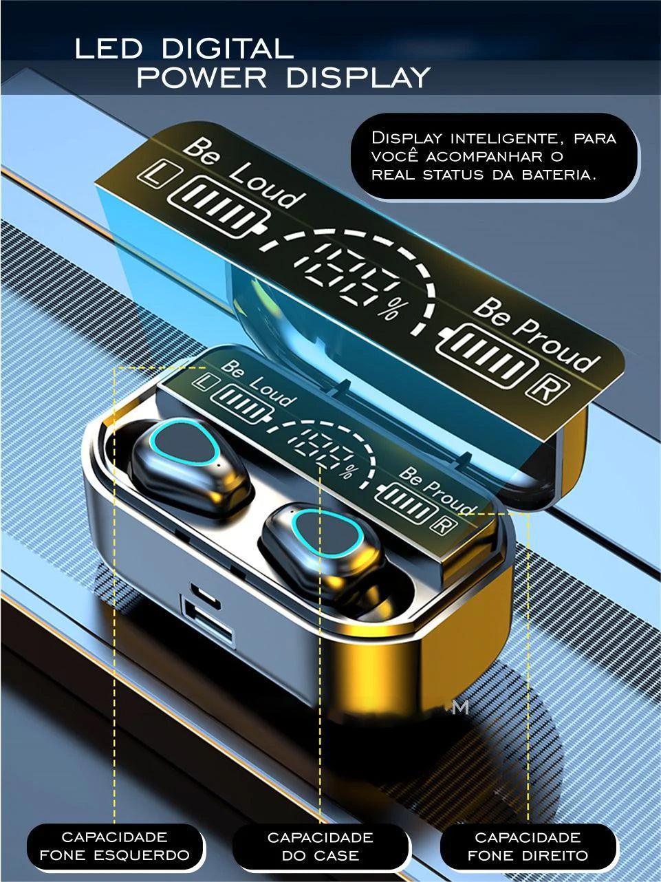 SmartPods Pro™ Fone Bluetooth À Prova D’água - CASAZINE